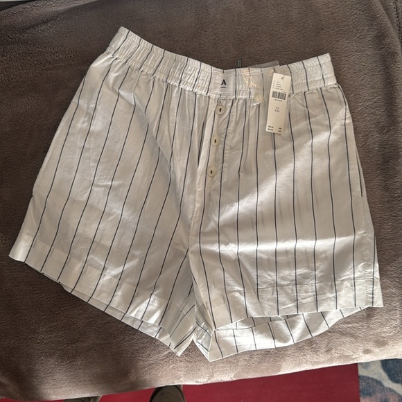 By Anthropologie Striped the Wren Boxer Shorts and Boxer Bralette - Picture 2 of 7